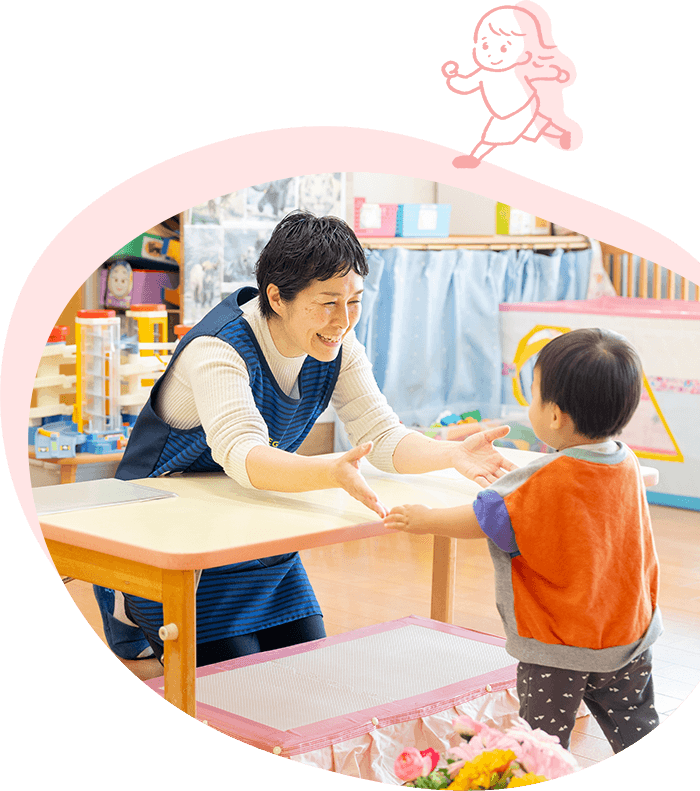 にじいろ保育所での生活
